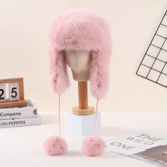 Gorro Ushanka Fur Peluche Ruso Pompom Importado Colores - KITCH TECH