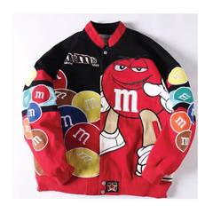 Campera Nascar Racing M&M Retro Red Modelo 1 - 330 usd