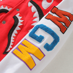 Bape Shark Varsity Jacket Red (AAA) - 150 USD