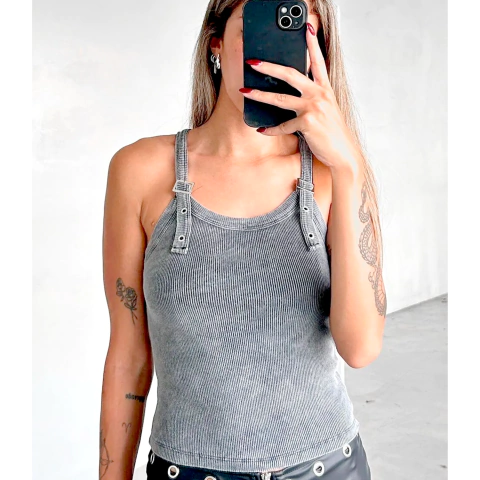 Musculosa Morley Hebillas Washed - buy online