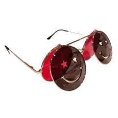 Anteojos De Sol Metal Smile Cara Rojo N°218 en internet
