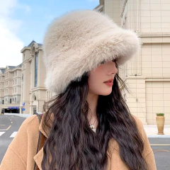 Gorro Sombrero Peluche Fur Invierno Y2k importado - comprar online