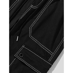 Pantalon Cargo Techwear Gabardina GOB 129 Negro Niños - comprar online
