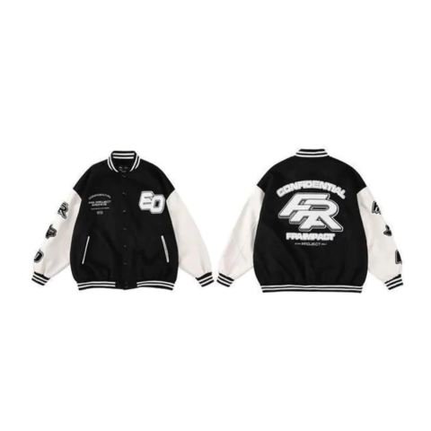 CAMPERA VARSITY JACKET UNIVERSITARIA IMPACT NEGRO