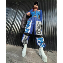 Pantalon babucha Azul Nitro Racing en internet