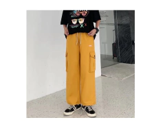 Pantalon Cargo Recto Baggy Ocre Suelto Matrx D319 - comprar online