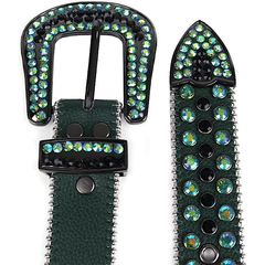 Cinto Cinturon Cowboy Bb Belt Hebilla Strass Trap Modelo 31 - KITCH TECH