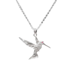 Cadena Con Dije Colibrí - Plateado - comprar online