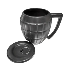 Taza Granada Negra Ceramica - comprar online