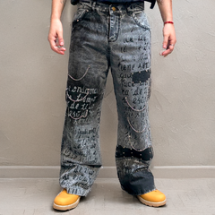 Jean Metal Tachas Dark Grey - comprar online