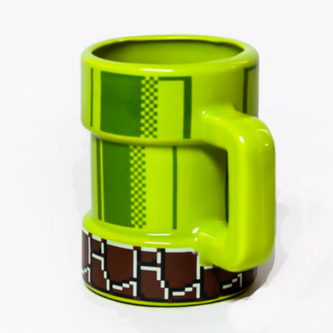 Taza Tuberia Mario Bross Ceramica