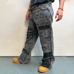 Jean Metal Tachas Dark Grey - KITCH TECH