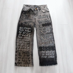 Jean Metal Tachas Dark Grey on internet