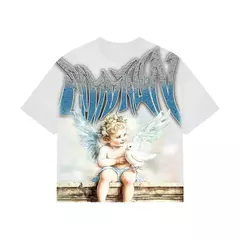 Remera Mixed Emotion Boxy Fit Strass Dove Rhinestone Tee 160 U$D - comprar online