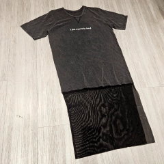 Vestido Remera I just Want Stone Washed - comprar online