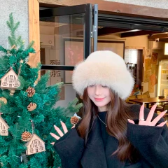 Gorro Sombrero Peluche Fur Invierno Y2k importado en internet
