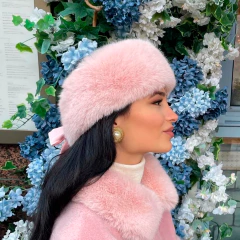 Gorro Ruso Peluche Impermeable Invierno Y2K - Rosa on internet