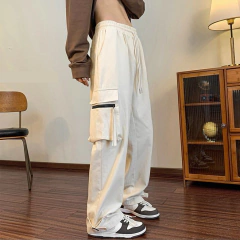 Pantalon Baggy Cargo Palaso Streetwear Ancho Beige A760 - tienda online