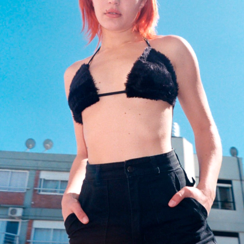 Top Fluffy Peluche Blanco - (copia)