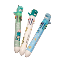 Lapicera Multicolor Dinosaurio