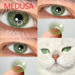 Lentes de Contacto Efecto Real Medusa Green - KITCH TECH