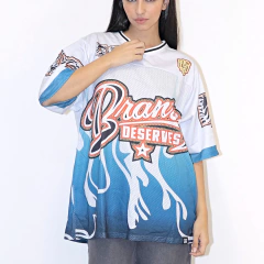 Remera Jersey Flame Branson Celeste - comprar online