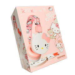 Auriculares Bluetooth Sanrio Hello Kitty Hi-Fi Estampa - Rosa - comprar online