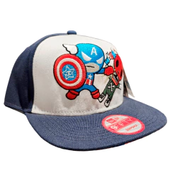 Gorra SnapBack Plana Tokidoki Capitan America RedSkull Navy - comprar online