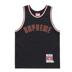 Musculosa Supreme Mitchell & Ness Basketball Jersey Black 340usd