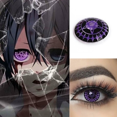Lentes de contacto Fantasía Anime Cosplay Black Butler Pentagrama Violeta CL188 - tienda online