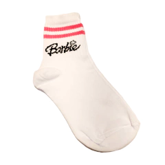 Medias Largas Barbie Blanco Tiras