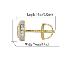 Aros Plata 925 Baño Oro 14k Grande Rosca Hip Hop Trap Hype 1 - KITCH TECH