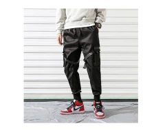 Pantalon Cargo TechWear Tiras Lizo Ajustable Negro 701 - comprar online