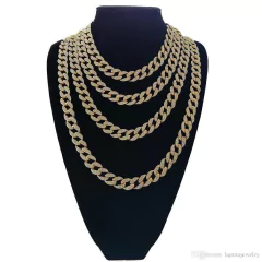 Cadena Cubana Strass Iced Chain Varias Medidas - comprar online