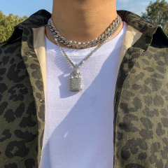 Image of Cadena Tennis "SYRU" Baño de Oro 14K Zirconias Violetas - Mod 32 - 24 Inch - (copia)