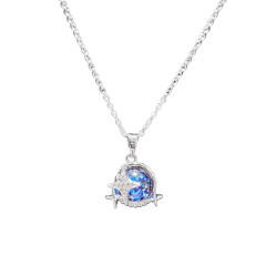 Cadena con Dije Mundo Brillos - Plateado - comprar online