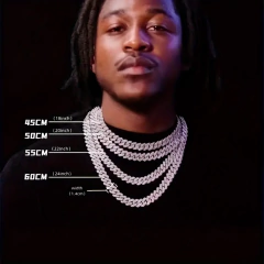 Cadena Cubana Bix Strass Dorada 0010 60 Cms - 24Inch - KITCH TECH