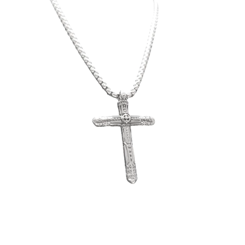 Cadena con dije Acero inoxidable Cruz Organica