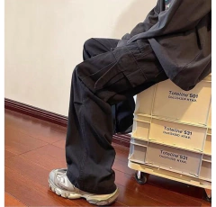 Image of Pantalon Cargo Streetwear Cierre A915 Marron - (copia)
