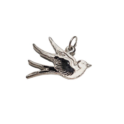 Dije Golondrina Swallow Lil Peep Blanco