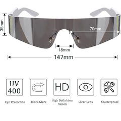 Anteojos Futuristas Visor Ciclista Envolvente - online store