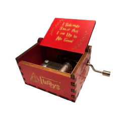 Cajita Musical Harry Potter Roja