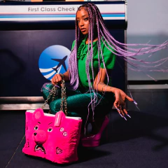 Bolso de Mano Sprayground PINK BEAR TOTE Fucsia - 330U$D en internet