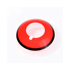 Lentes de Contacto Fantasia Cosplay Rojo Liso c/Borde CL195