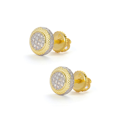 Aros Plata 925 Baño Oro 14k Grande Rosca Hip Hop Trap Hype 1 - tienda online