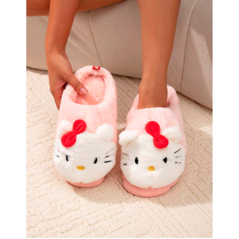 Pantuflas Peluche Hello Kitty Varios Talles - comprar online