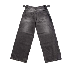 Pantalon Jean Baggy Wide Leg Black Cintura Regulable - buy online