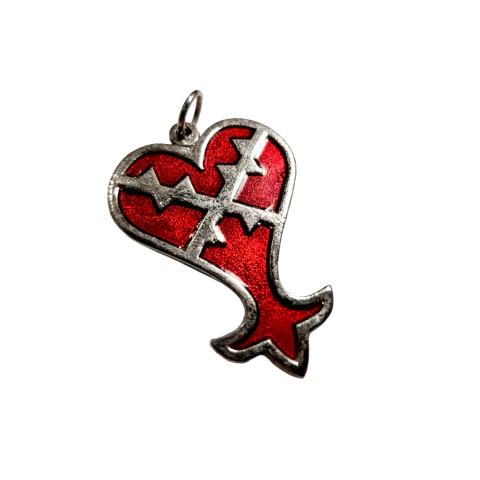 Dije Corazon KingDom Heart Rojo