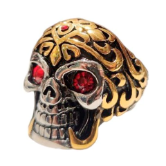 Anillo Acero Calavera Void Craneo Nosferatu Dorado - 9 - comprar online