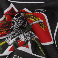 Pañuelo Estilo Calavera Mercenaria Verde Militar Corazon - comprar online